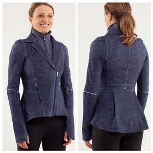 Lululemon Jacket Womens Sz 8 Ride On Blazer Deep Indigo Travel Hiking Gorpcore
